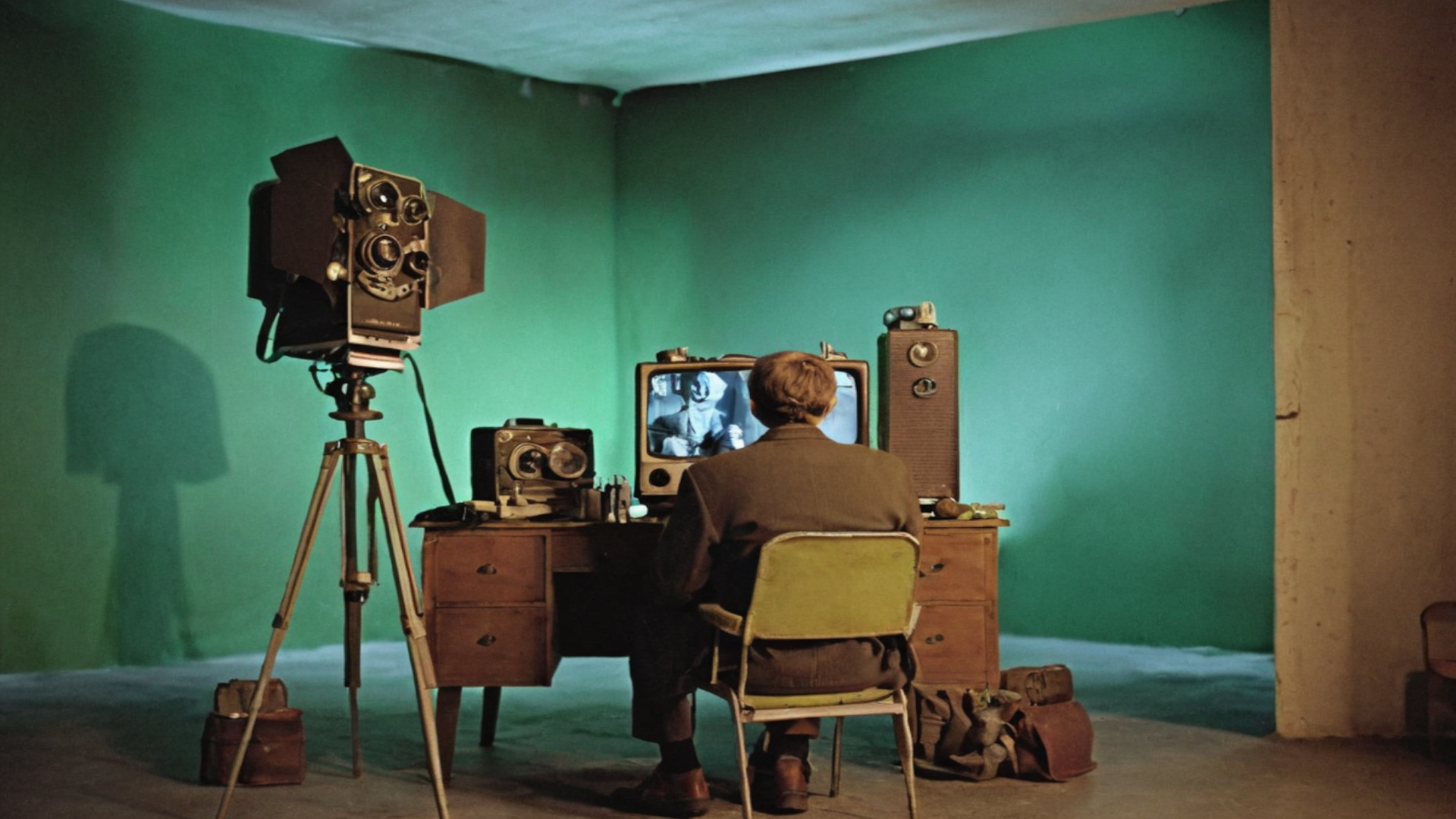 Strange filming visual